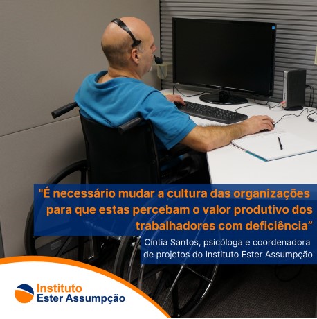 Imagem Instituição busca pessoas com deficiência para formar banco de talentos Imagem Instituição busca pessoas com deficiência para formar banco de talentos