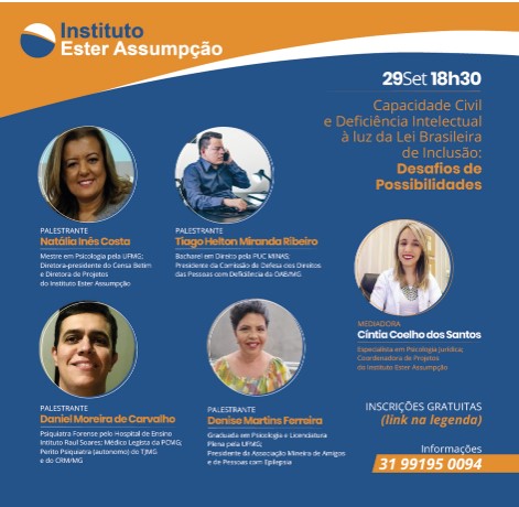 Imagem Instituto realiza evento gratuito sobre capacidade civil de pessoas com deficiência intelectual Imagem Instituto realiza evento gratuito sobre capacidade civil de pessoas com deficiência intelectual